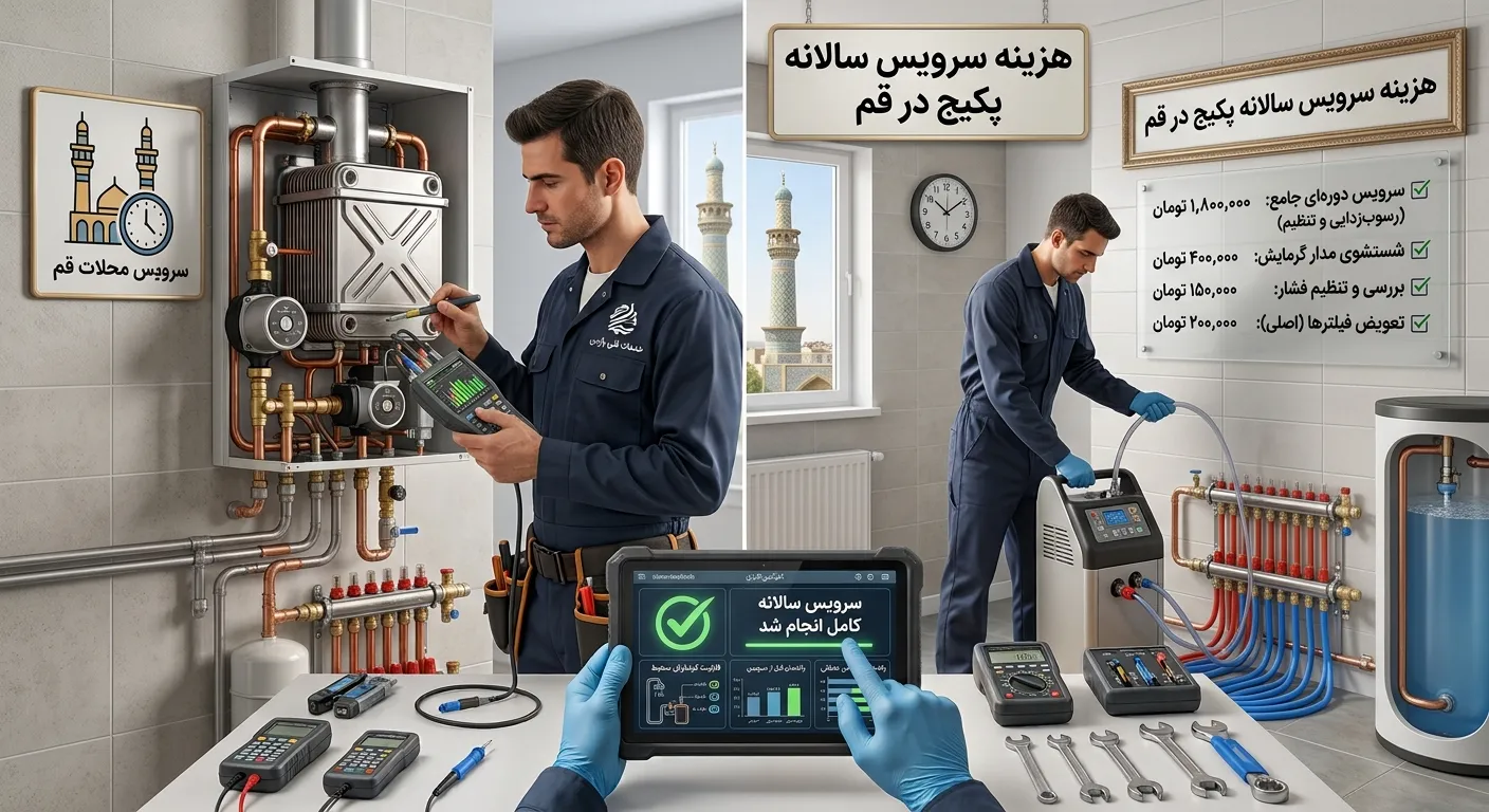 سرویس سالانه پکیج در قم