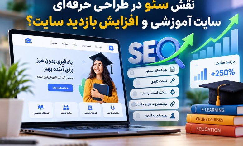 نقش سئو در طراحی حرفه‌ای سایت آموزشی و افزایش بازدید سایت؟